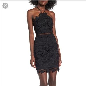 NWT ASTR THE LABEL lace body con dress.